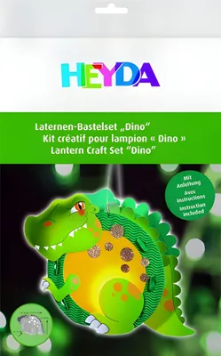 Image de Heyda 204889188 Kit de bricolage lanterne "Dino" A4