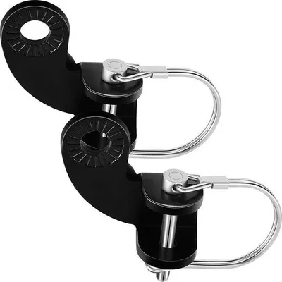 Obrázek produktu pro 2 kusy adaptérů pro přívěs na kolo Fietstrailer - 12,2 mm, pro upevnění přívěsu na kolo, vhodné pro dětské přívěsy a kola - univerzální design pro rychloupínací systém a standardní uchycení