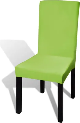 Obrázok produktu pre vidaXL Stretch Chair Covers Straight 6 ks. Zelená
