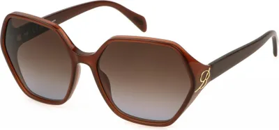 Produktbild von Blumarine SBM861 Marrone opalino lucido 62/17/135 Damen Sonnenbrillen