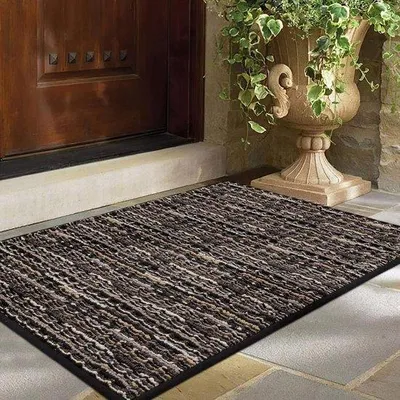 Produktbild von Famanu Türmatte 60 x 90 cm rutschfest waschbar - schwarz