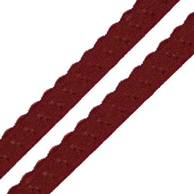 Produktbild von Wäschegummi 10% Elasthan Faltgummi 10mm Dessousgummi Falzgummi Bogenkante ab 1m