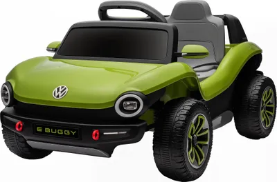 Obrázek produktu pro Dětské elektrické autíčko - E-Buggy 12V - Dálkové ovládání 2.4G - Dva motory - Odpružená kola - LED světlomety, hudba, USB - Věk 3-6 let - Zelená barva