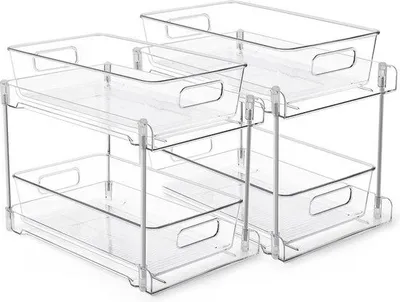 Produktbild von Famanu Badzimmer Organizer 2-stufig - Transparent