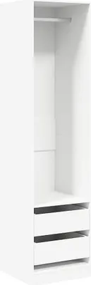 Produktbild von vidaXL Kleiderschrank mit Schubladen Weiß 50x50x200 cm Holzwerkstoff