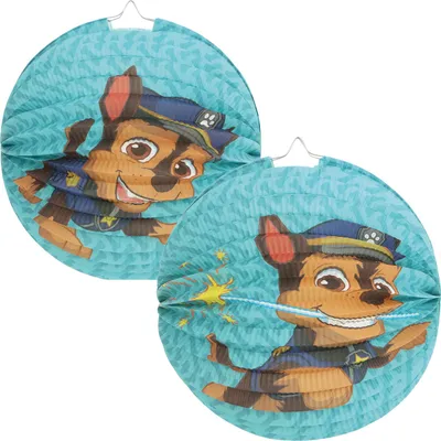 Produktbild von com-four® 2x Ballon-Laterne für Kinder - Papierlampion zur Herbstzeit - blau