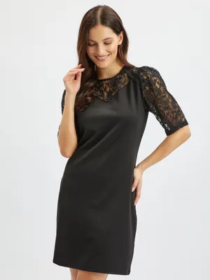 Produktbild von Orsay Schwarzes Damenkleid mit Spitze 412050660000__S