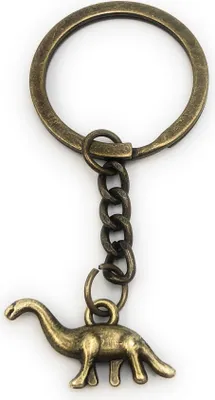 Image de Onwomania Porte-clés Dino Dinosaure bronze Métal Pendentif Charm