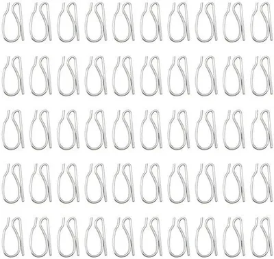 Immagine prodotto di Gancio per tende, argento, 24 mm, per tende da doccia e porte