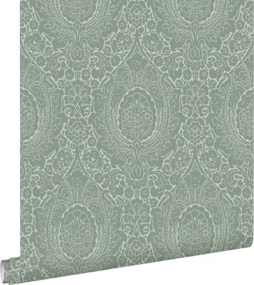 Produktbild von ESTAhome Tapete Ornamente Graugrün 50 x 900 cm