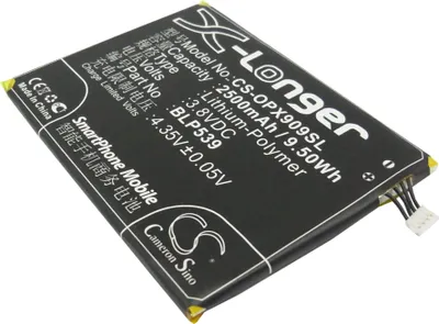 Image de TECHTEK Batterie compatible avec [Oppo] Find 5, X909, X909t remplace BLP539