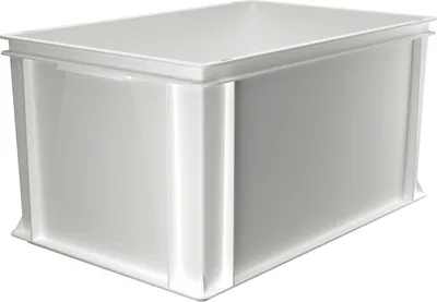 Zdjęcie produktu dla Skrzynia sztaplowana, pojemność: 64,00 litrów, wysokość: 320 mm, długość: 600 mm, szerokość: 400 mm