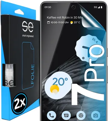 Produktbild von Smart Engineered SE0-F0101-0380-22-M, Google, Pixel 7 Pro, Ölbeständig, Kratzresistent, Transparent, 2 Stück(e)