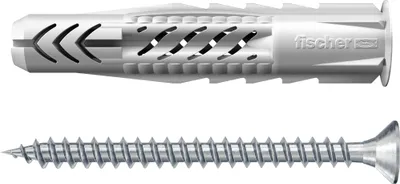 Produktbild von fischer Montageset Gardinenstangen K – Set zur Montage von Stangen an Wand & Decke | 553874