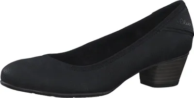 Produktbild von s.Oliver Damen Pumps Blockabsatz Holzoptik 5-22301-20, Größe:40 EU, Farbe:Schwarz