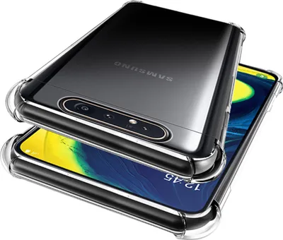 Image de Galaxy A80 Case, Transparent Soft TPU Bumper, Shockproof Protective Case pour Samsung Galaxy A80