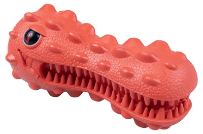 Zdjęcie produktu dla Duvo+ Zabawka dla psów Griplay – głowa dinozaura, kolor czerwony, wymiary: 16 x 7 x 7 cm