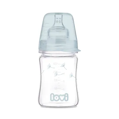 Obrázek produktu pro Skleněná kojenecká láhev LOVI Diamond Glass Botanic 150 ml 74/105