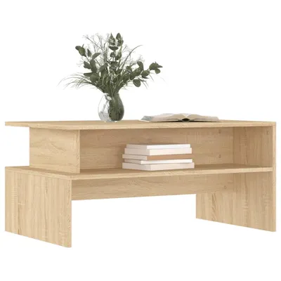 Produktbild von "2026 Aktion"Couchtisch - CLORIS - Wohnzimmertisch - Robust und langlebig - Sonoma-Eiche 90x55x42,5 cm Holzwerkstoff - NeuMöbel3272022