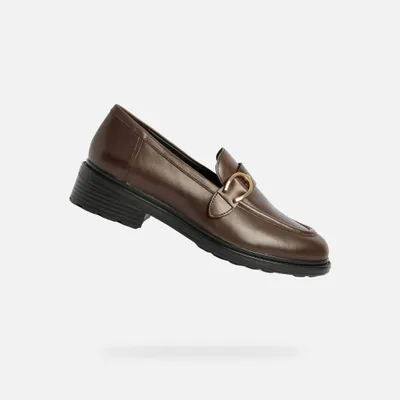 Produktbild von Geox Braune Damenmokassins Walk Pleasure 41