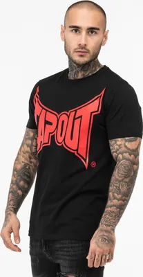 Produktbild von Herren T-Shirt normale Passform LOGO TEE Black/Red S Tapout