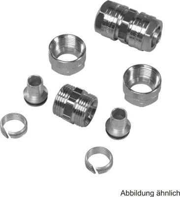 Produktbild von Rohrkupplung mit Klemmverbindung für Rohr 16 x 2 mm
