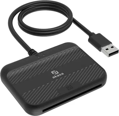 Obrázok produktu pre Akasa AK-CR-14BK, USB 2.0, Čierna