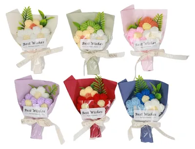 Produktbild von Geflochtene Garnblumen
