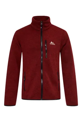 Produktbild von Nordberg Frank Fleece Vest - Men - Bordeaux Melange - Größe xxl