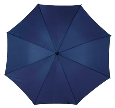 Image de L-Merch - Parapluie automatique à manche en bois « Cork » LT5106 (89 cm x 103 cm) (bleu foncé)