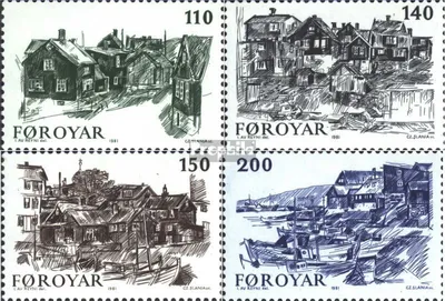 Produktbild von Briefmarken Dänemark - Färöer 1981 Mi 59-62 (kompl.Ausg.) gestempelt Torshavn