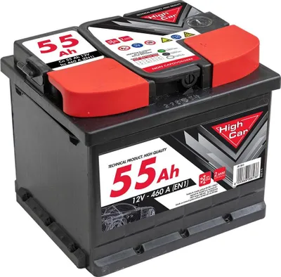 Produktbild von HIGH CAR Starterbatterie 12V 55Ah 460A/EN für Auto LKW Batterie