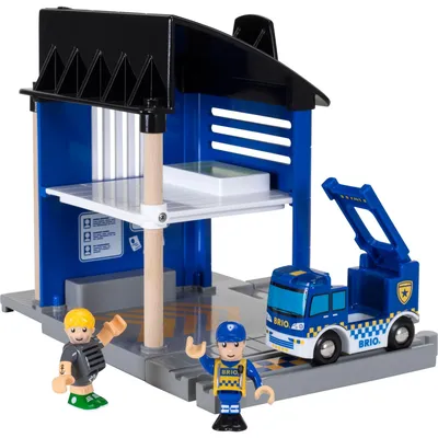 Zdjęcie produktu dla BRIO World - 33813 Posterunek policji z pojazdem ratunkowym