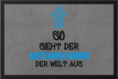 Produktbild von So sieht der beste Große Bruder der Welt aus  Geschenk Geburt Ankündigung Baby Fußmatte