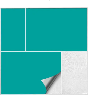 Produktbild von Kiwistar Fliesenaufkleber Türkis Seidenmatt - 19,5 x 19,5 cm - 1 Stück - Klebefliesen Fliesenmuster Stickerfliesen Wandfliesen überkleben