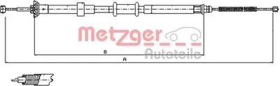 Produktbild von METZGER Handbremsseil Seilzug Feststellbremse für FIAT 500 (312) Hinten Links 12.0725