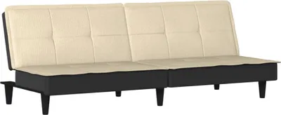 Produktbild von vidaXL Schlafsofa Creme Stoff