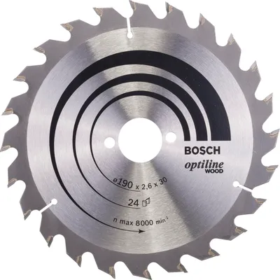 Produktbild von BOSCH Optiline Wood Kreissägeblatt 190,0 mm, 24 Zähne