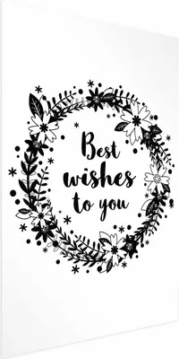 Produktbild von Posterpapier Poster - Best Wishes to You 21x30 cm Text m-C-0299-ao-a