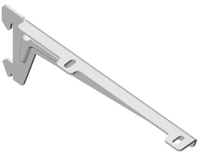 Produktbild von Winkelträger 1-reihig L 180 mm weiß 2 Stück