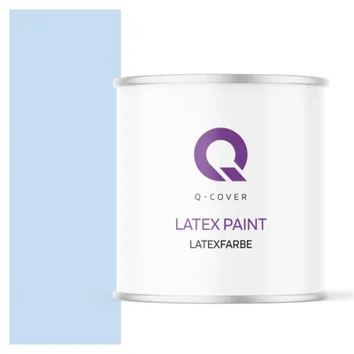 Produktbild von Latexfarbe  2 L Hellblau  2 L | Innenfarbe | Wandfarbe | Deckenfarbe | Klasse 3 Mattfarbe Scheuerfest Hohe Deckkraft