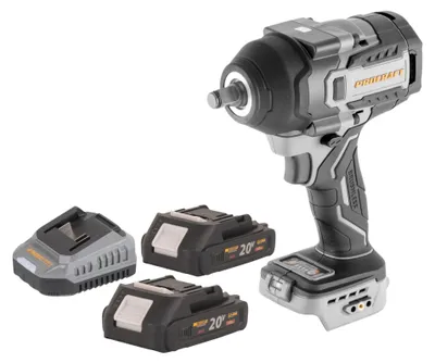 Produktbild von ProCraft Industrial IW850A-BB Akku Schlagschrauber 20 V 850 Nm 1/2" Brushless + 2x Akku 2,0 Ah + Ladegerät