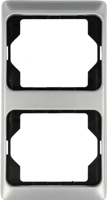 Produktbild von Busch-Jaeger Abdeckrahmen 2-fach Busch-Jaeger titan - alpha exclusive®, 1 Stk.