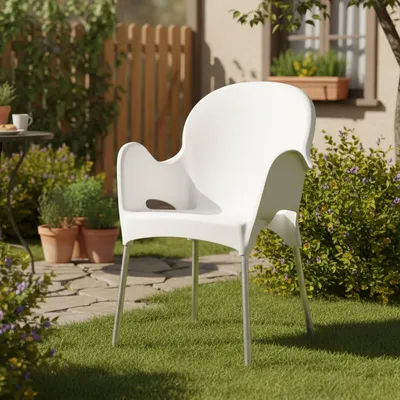 Produktbild von Vashti - Outdoor-Stuhl, Weiß, ein Stuhl Italy