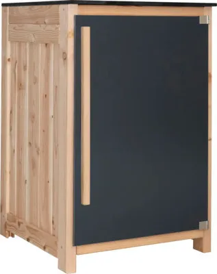 Produktbild von Gartenschrank/Outdoorküche Konsta Typ 603 Douglasie Sideboard 60 x 58 x 92 cm HPL anthrazit