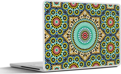 Produktbild von MuchoWow® Laptop Aufkleber Sticker Cover Mosaik - Muster - Mandala 32.5x23.5 cm - Sticker für Laptop - Selbstklebend