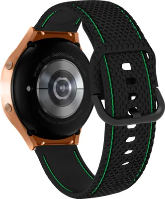 Produktbild von Armband für Samsung Galaxy Watch 5 / 5 Pro / 4 Silikon Schwarz / Grün