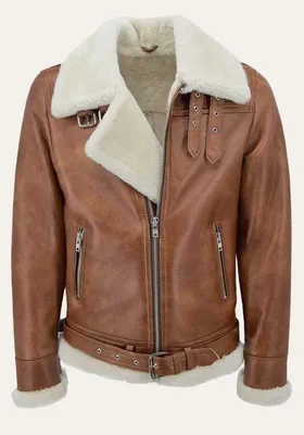Produktbild von Lammfelljacke - JAMES KASTANIE/CREME - Größe: L