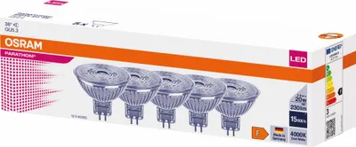 Zdjęcie produktu dla Żarówka LED MR16 Reflektor GU5.3 2.6W = 20W 230lm 4000K Neutralna 36° PARATHOM Osram