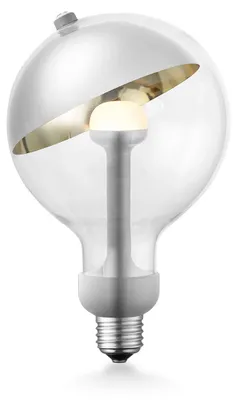 Produktbild von Home Sweet Home dimmbare LED-Lampe Sphere silber G120 E27 5W 400Lm